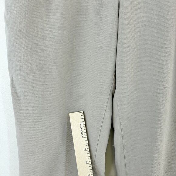 Aritzia Wilfred Pants Womens 00 Gray Allant Cropped Ribbon Waist Tie Crepe Capri - Picture 6 of 16